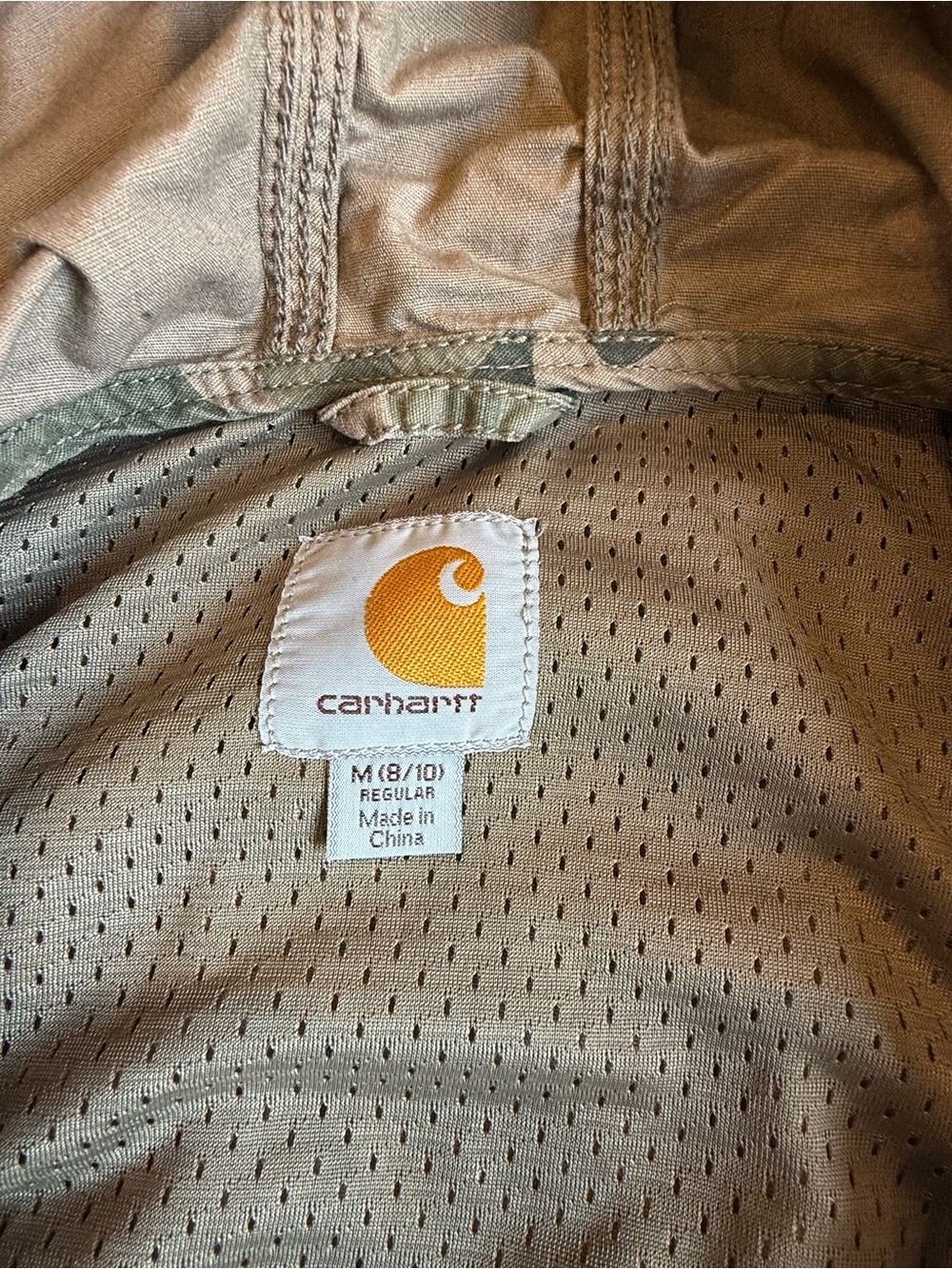 Carhartt Camo Hooded Field Jacket Size M 8/10 - Picture 6 of 8